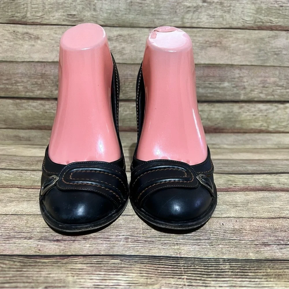 Salvatore Ferragamo Black Leather Heels